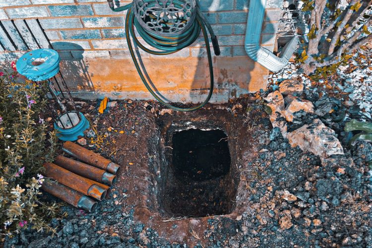 start of basement foundation repair in New Braunfels TX